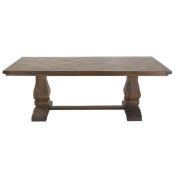 Zimlay Traditional Brown Mango Wood Dining Table