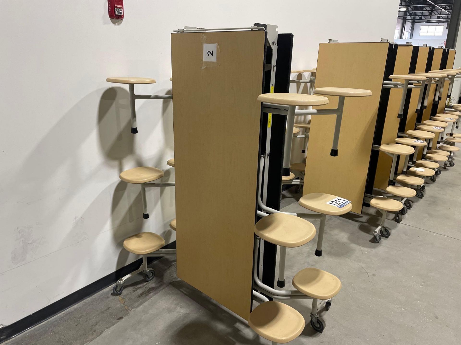 Mobile Folding Cafeteria Table - Image 2 of 4