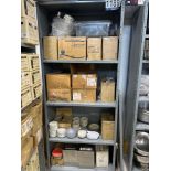 4 Shelves of Assorted Dishes, glass mugs, and Other Kitchen Items