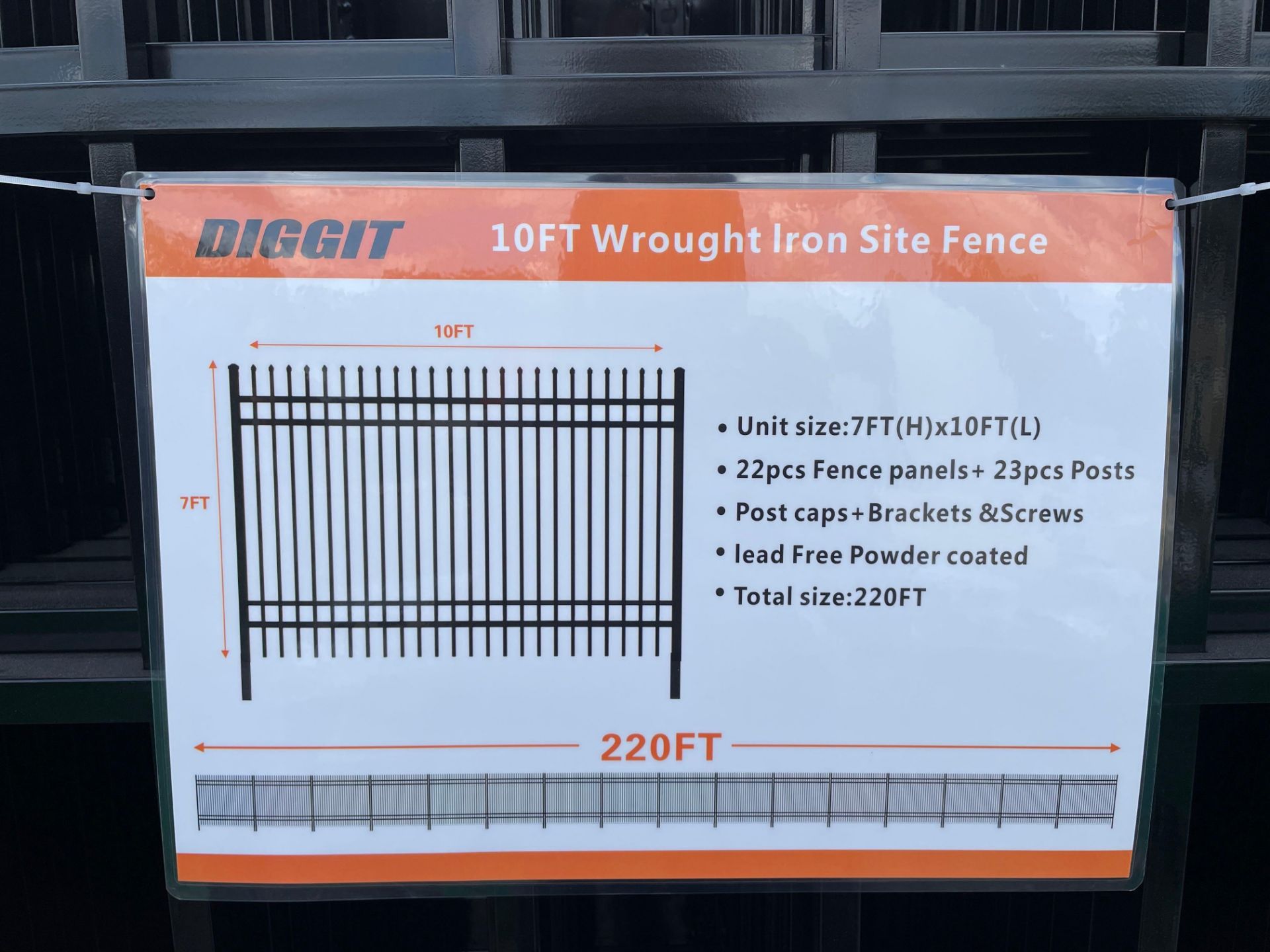 Diggit F10 Wrought Iron Fencing - Image 5 of 6