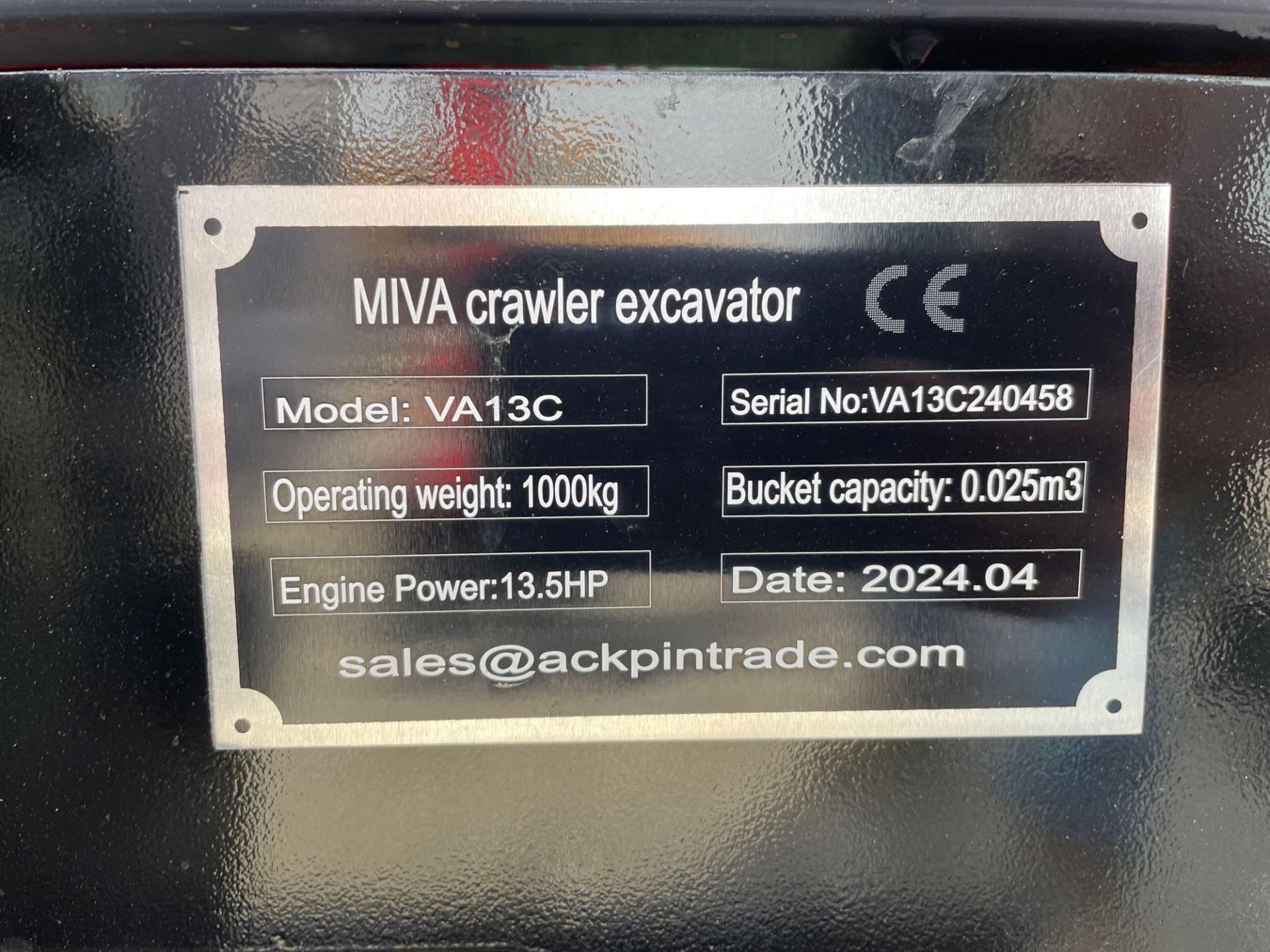 2024 Miva VA13C Mini Excavator - Image 5 of 12