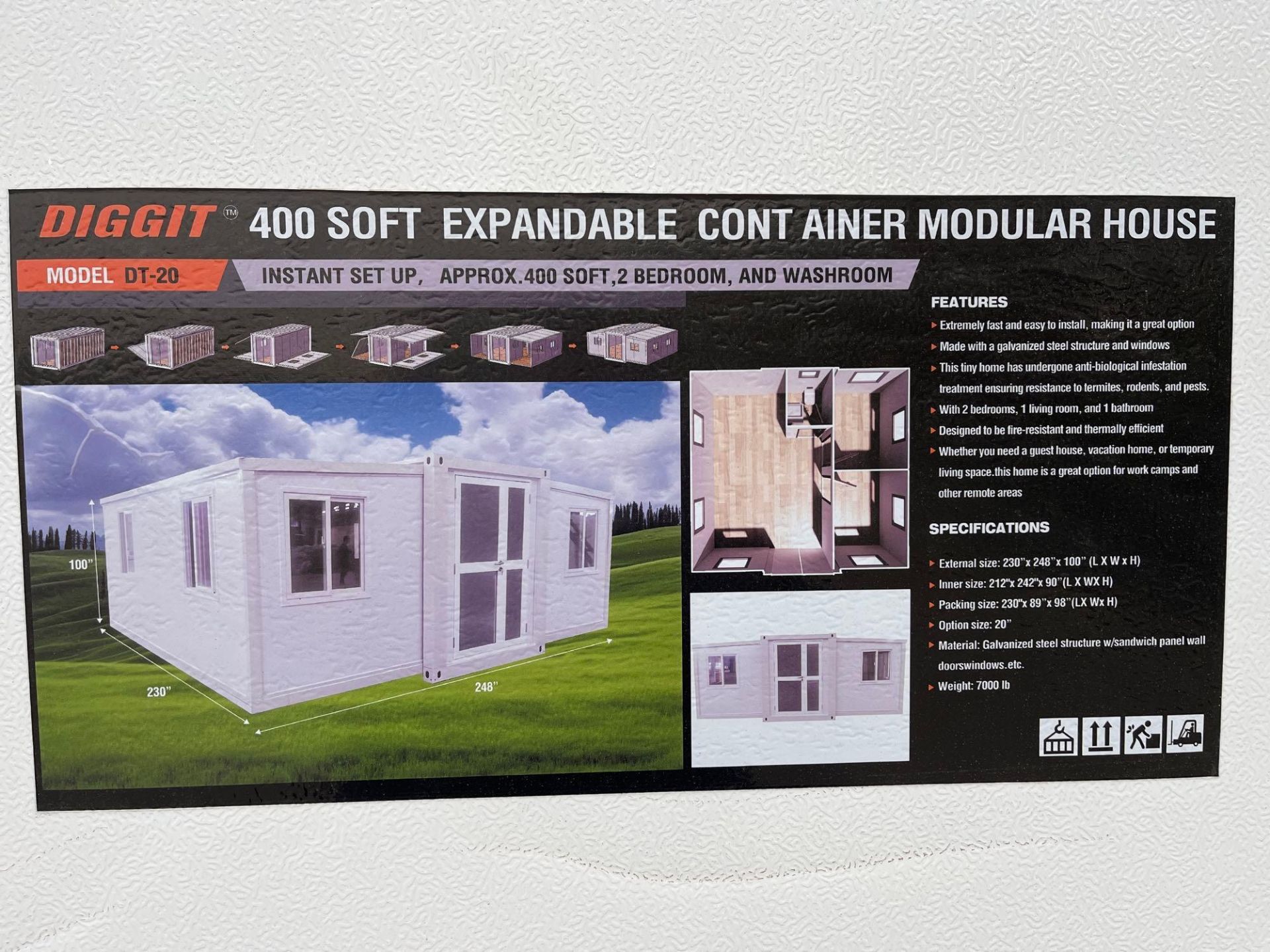 Diggit CG5800 Expandable, Modular House - Image 11 of 12