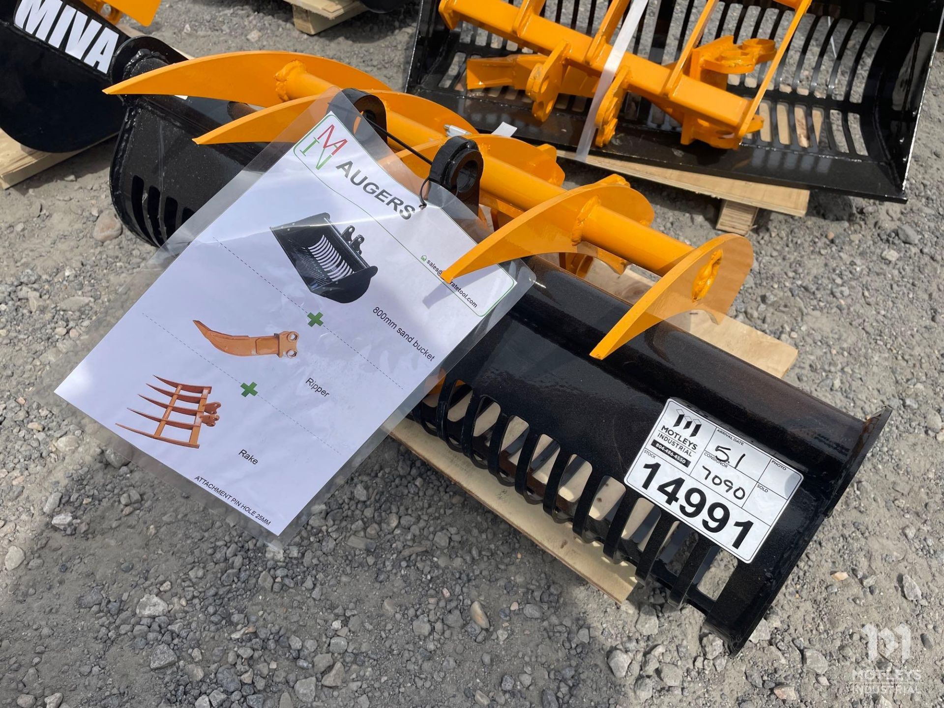 2024 Miva Excavator Attachment Set, 3 Pieces - Image 2 of 4