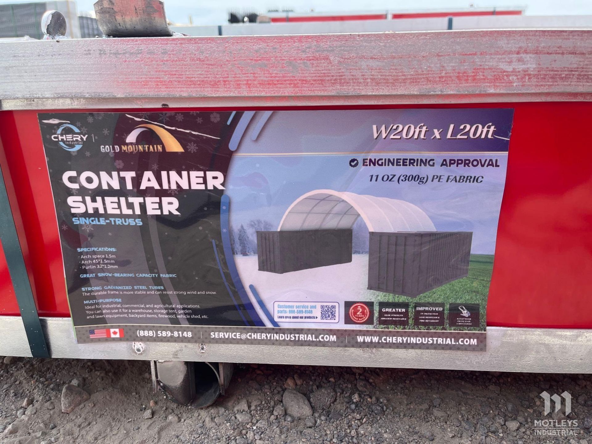 2024 Gold Mountain C2020-300g PE Container Shelter - Image 5 of 5