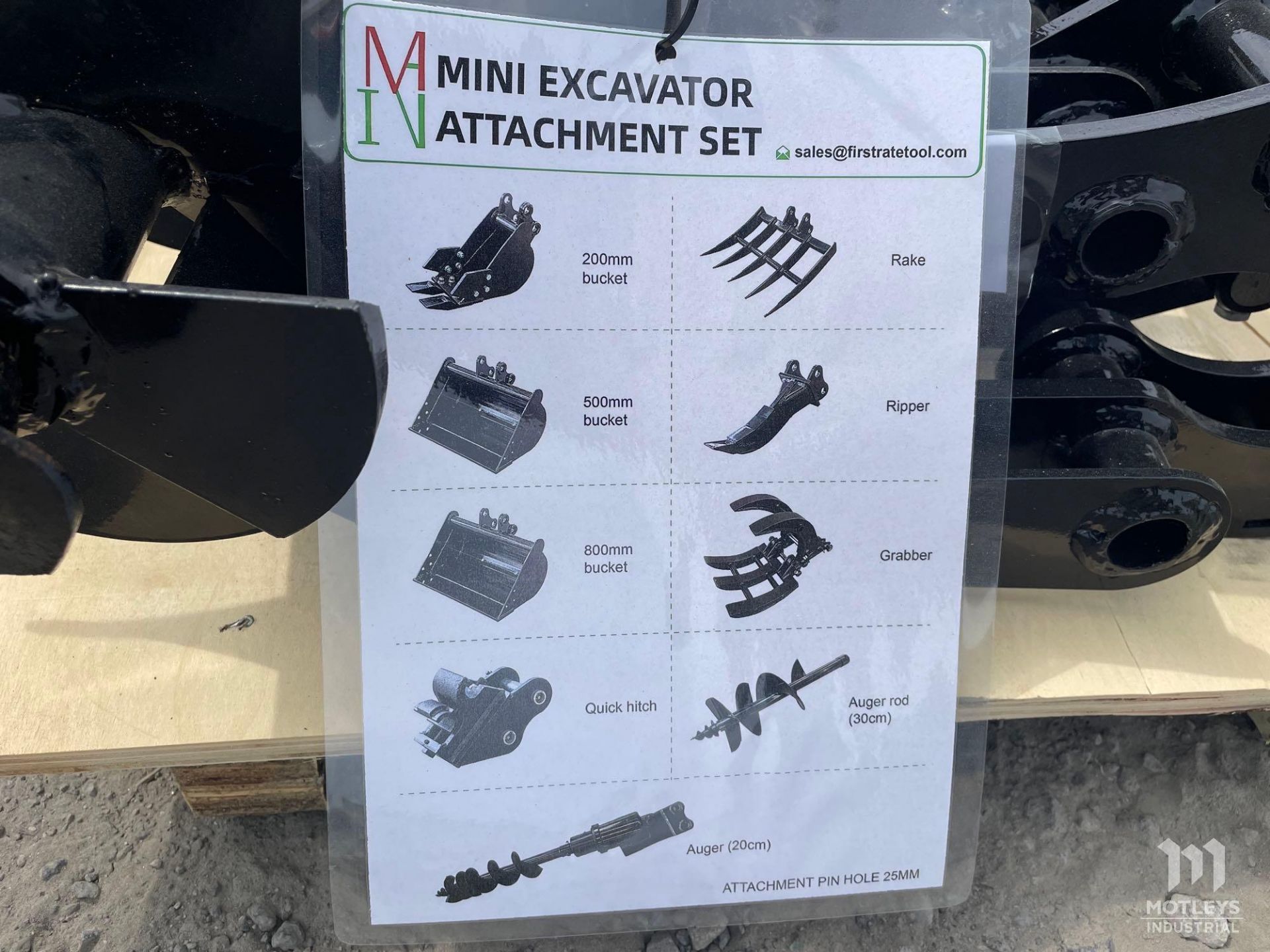2024 Miva Excavator Attachment Set, 9 Pieces - Image 5 of 5
