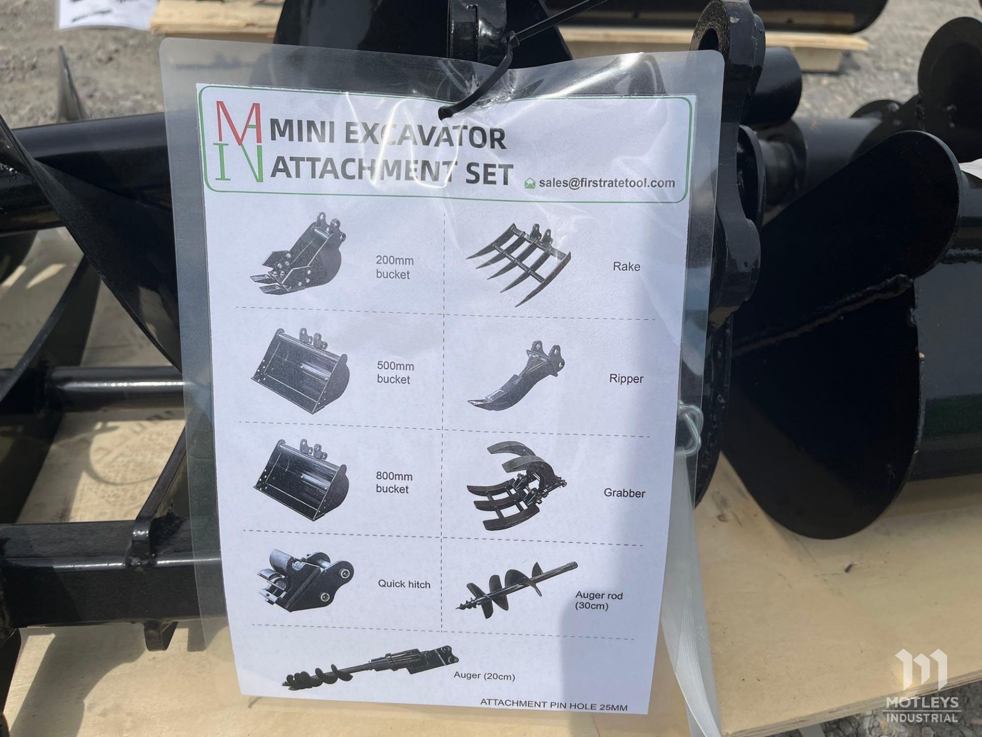 2024 Miva Excavator Attachment Set, 8 Pieces - Image 7 of 7