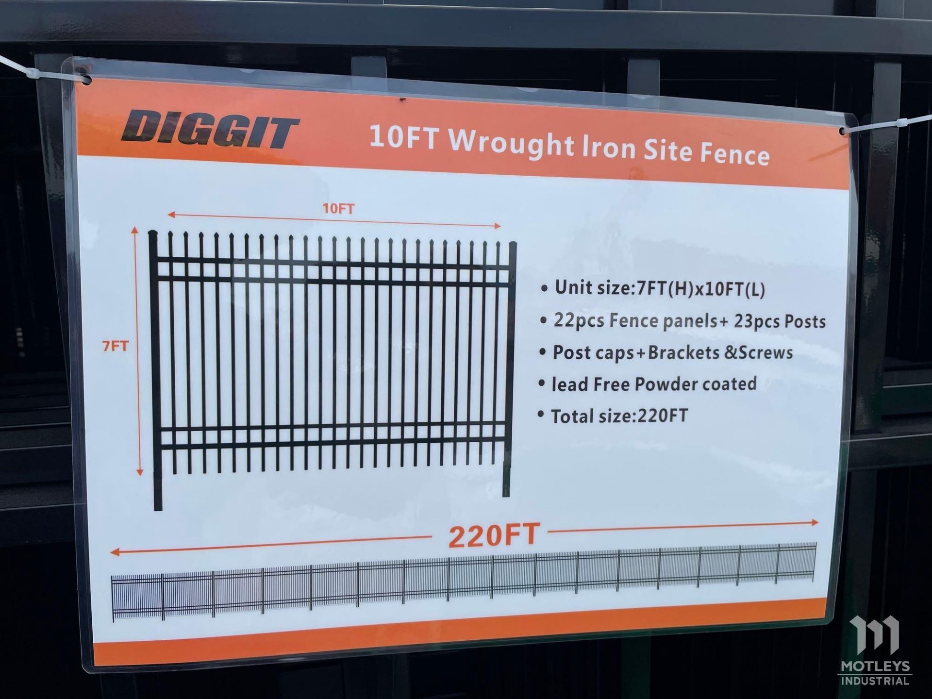 Diggit F10 Wrought Iron Fencing - Image 5 of 8