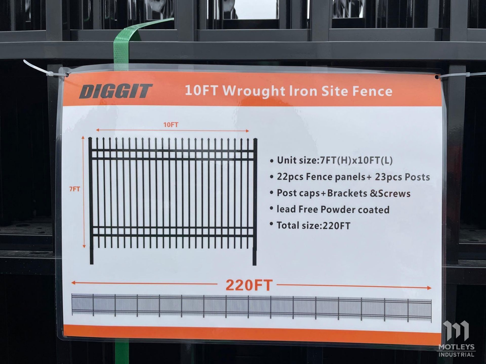 Diggit F10 Wrought Iron Fencing - Image 5 of 6