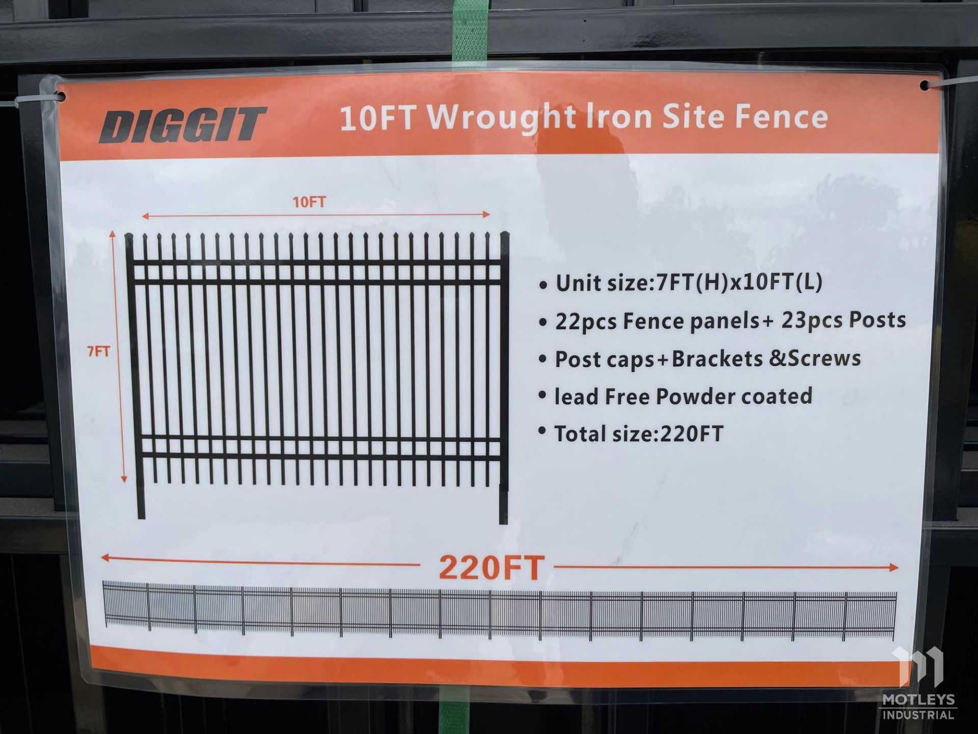 Diggit F10 Wrought Iron Fencing - Image 7 of 7