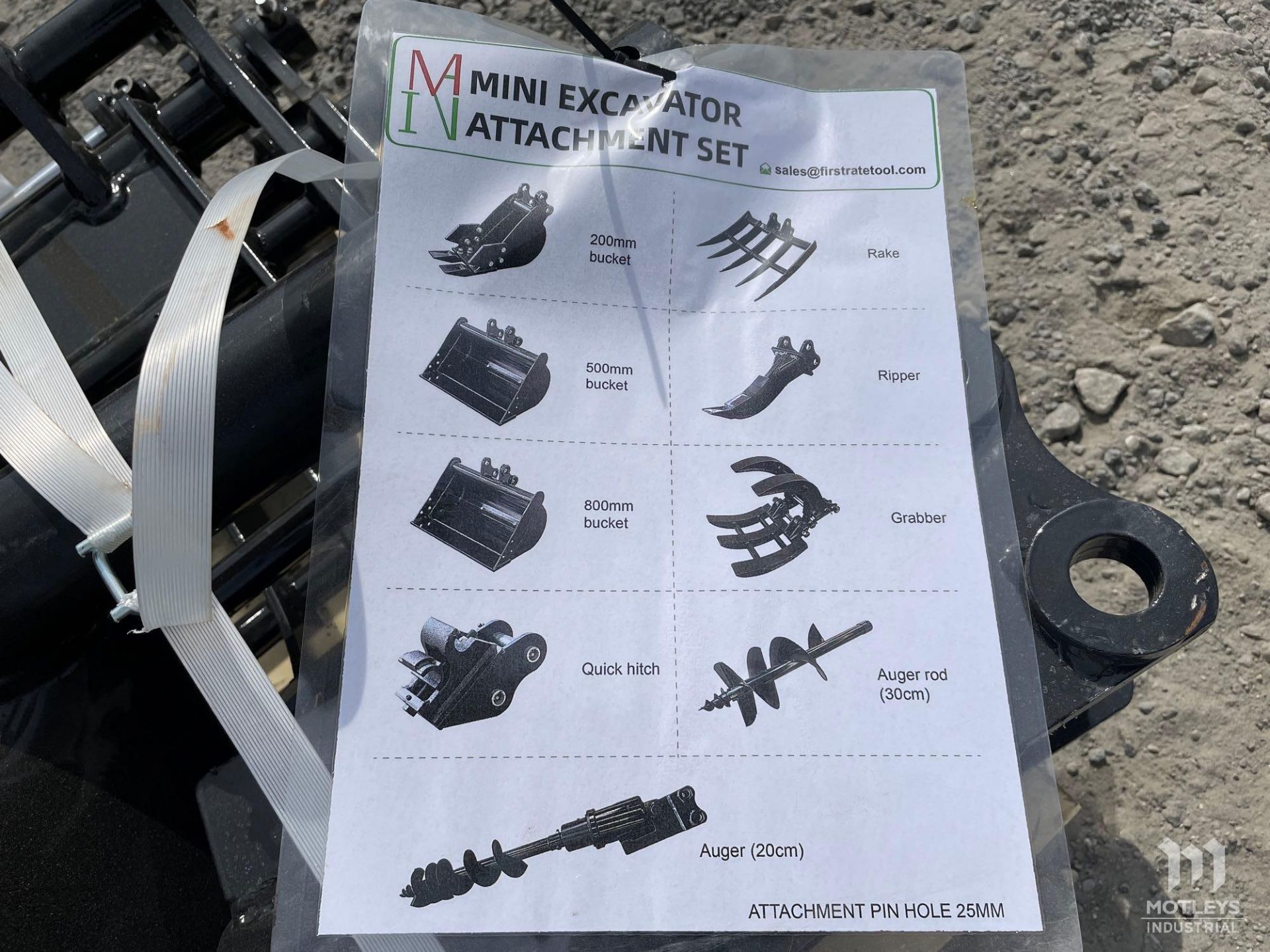 2024 Miva Excavator Attachment Set, 9 Pieces - Image 5 of 5