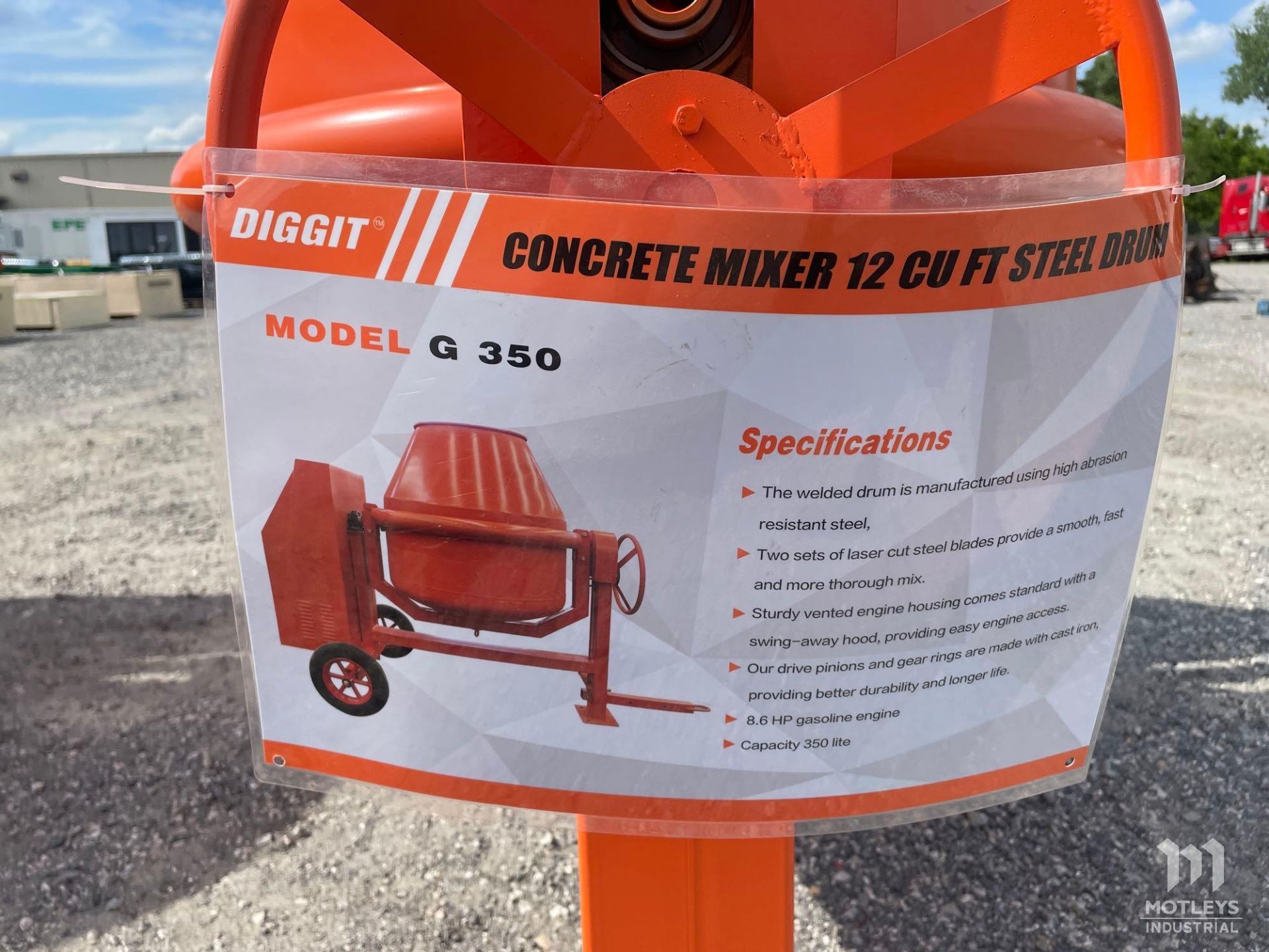 Diggit G350 Concrete Mixer - Image 8 of 11