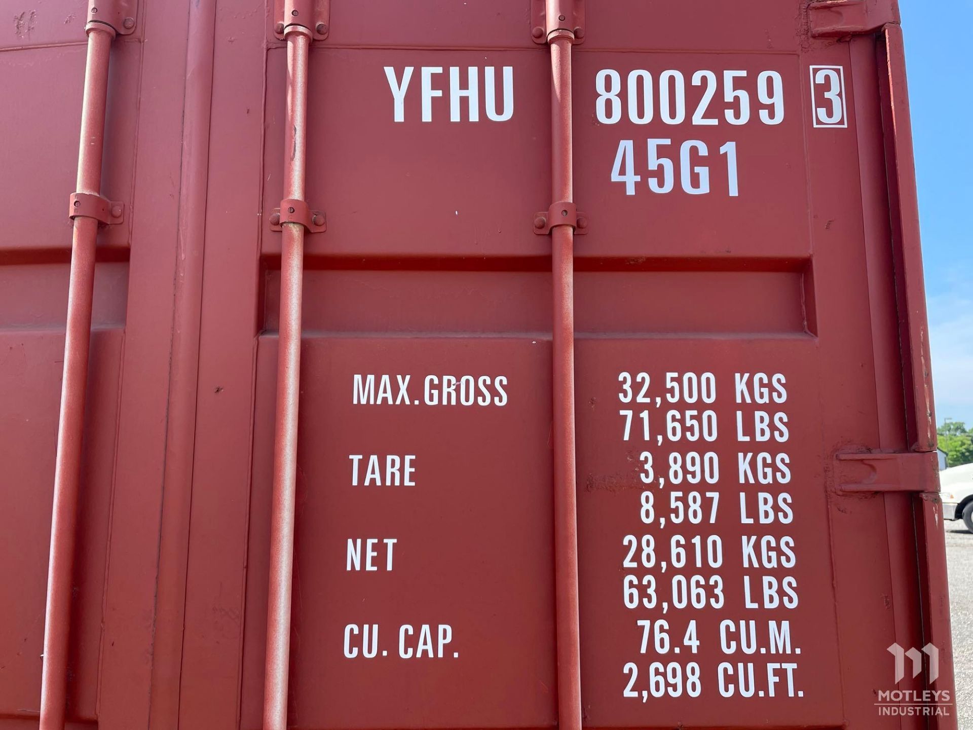 40' High Cube Shipping Container - Image 10 of 10