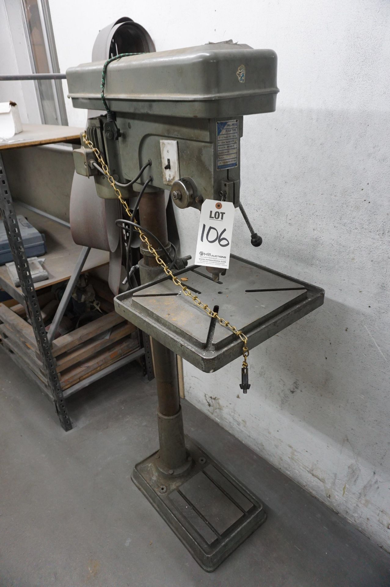 JET DRILL PRESS MODEL OR-2501F, STOCK 354166, S/N D2900022, 12 SPEED, 20 1/2" SWING, 3/4" CHUCK,