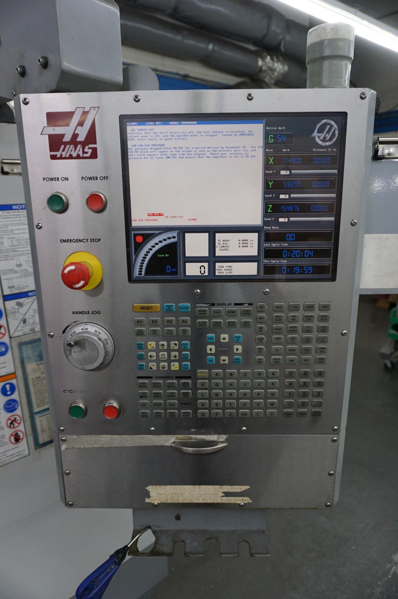 2007 HAAS VF-2D VERTICAL MACHINING CENTER, 10,000 RPM SPINDLE, MINIMUM OIL MACHINING, 1000 IPM - Image 9 of 18