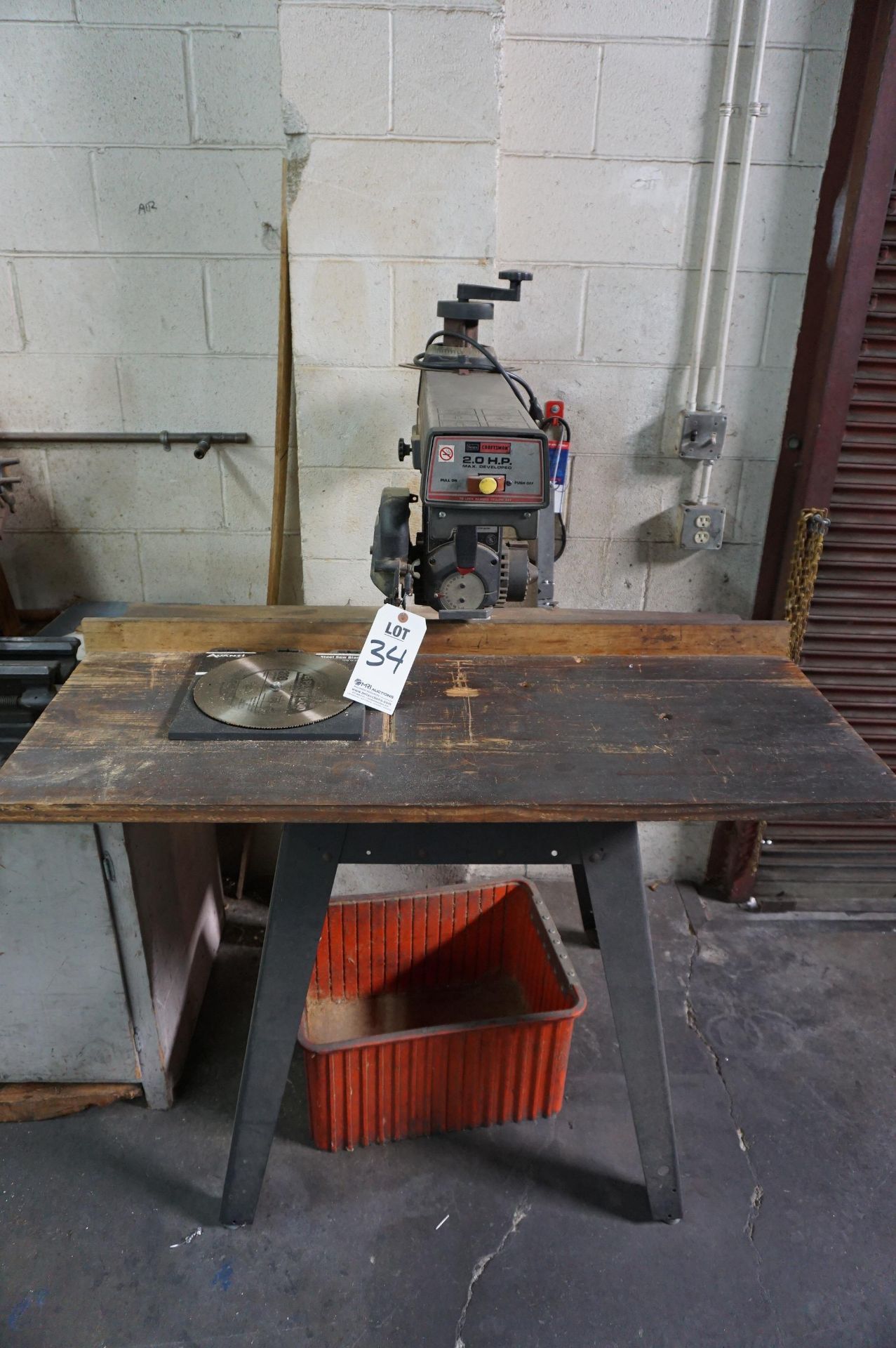 SEARS CRAFTSMAN 2 HP 10"RADIAL SAW