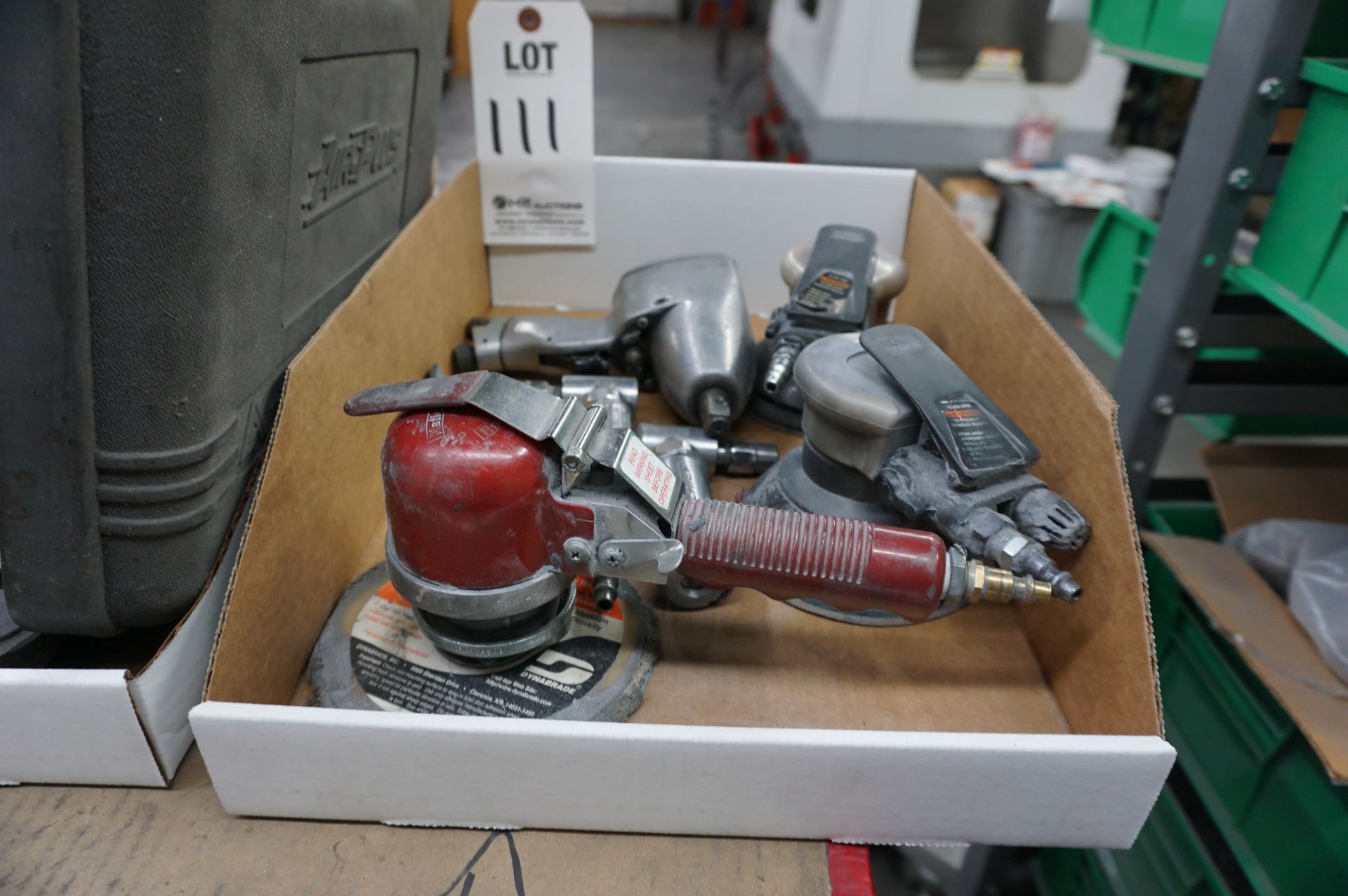 LOT TO INCLUDE: MISC. PNEUMATIC IMPACT WRENCH AND AIR SANDERS