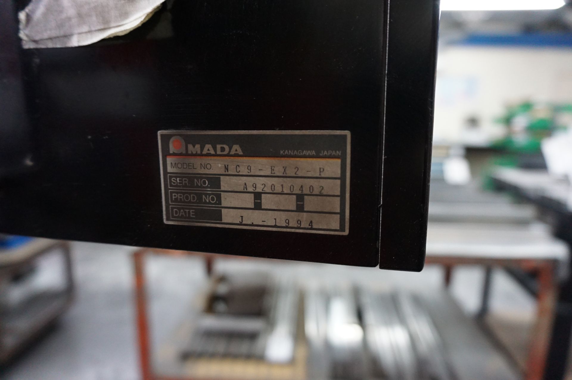 1994 AMADA RG-35S PRESS BRAKE S/N 356236 CAPACITY 35 TONS, TABLE LENGTH 47.3", MAX BENDING LENGTH - Bild 13 aus 14