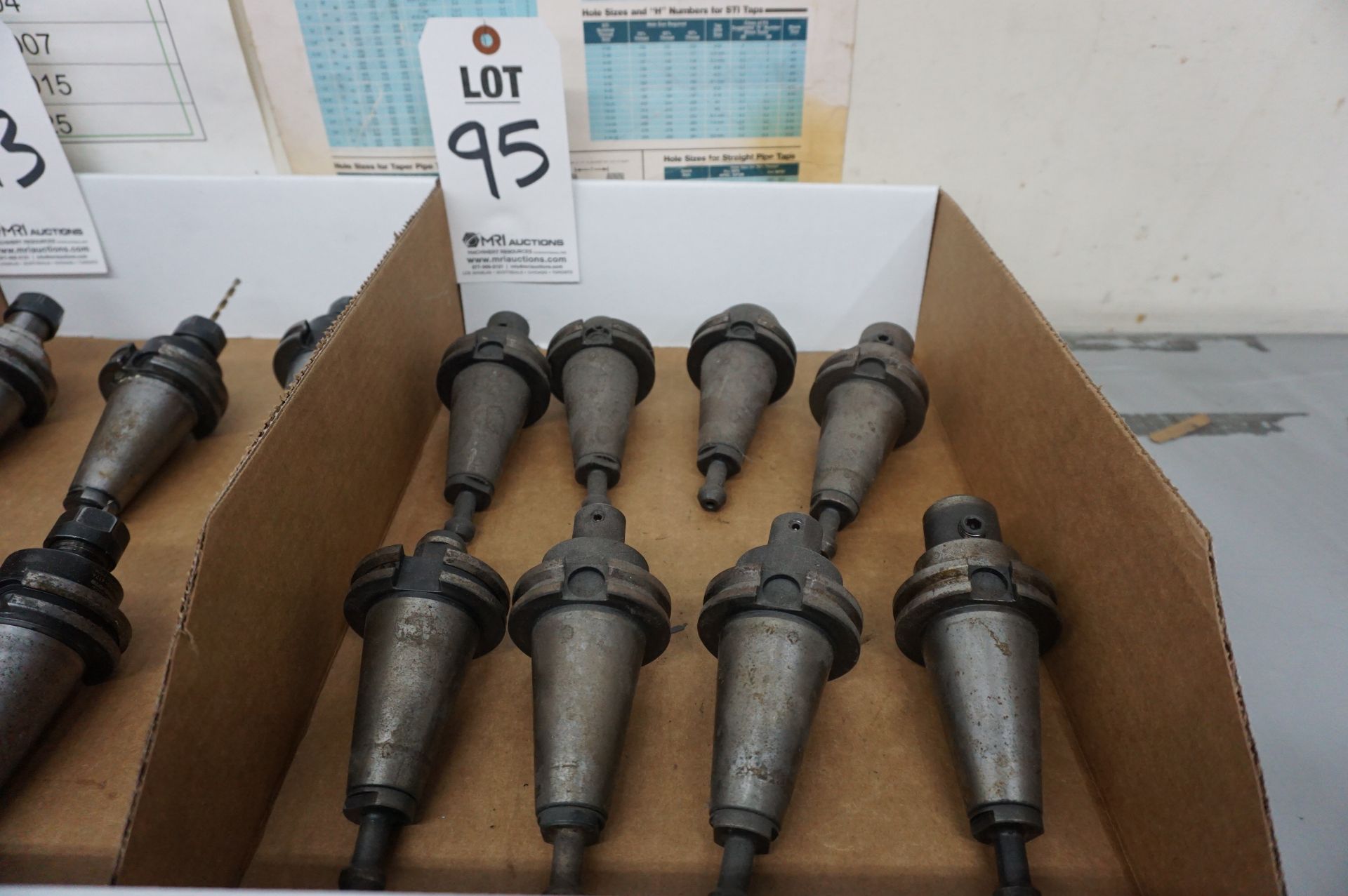 (8) MISC. CAT40 TOOL HOLDERS