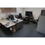 OFFICE NEAR INSPECTION WITH CONTENTS TO INCLUDE BUT NOT LIMITED TO: (3) OFFICE DESKS, (1) FILE