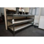 FURNITURE CONTENTS OF INSPECTION ROOM: (1) INVENTORY RACK, (1) FILE CABINET, (1) 2 DOOR STEEL