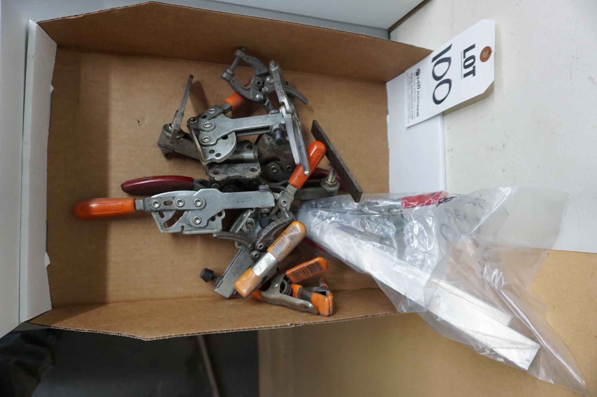 (2 BOXES) ARBOR PRESS AND MISC. CLAMPS - Image 3 of 3