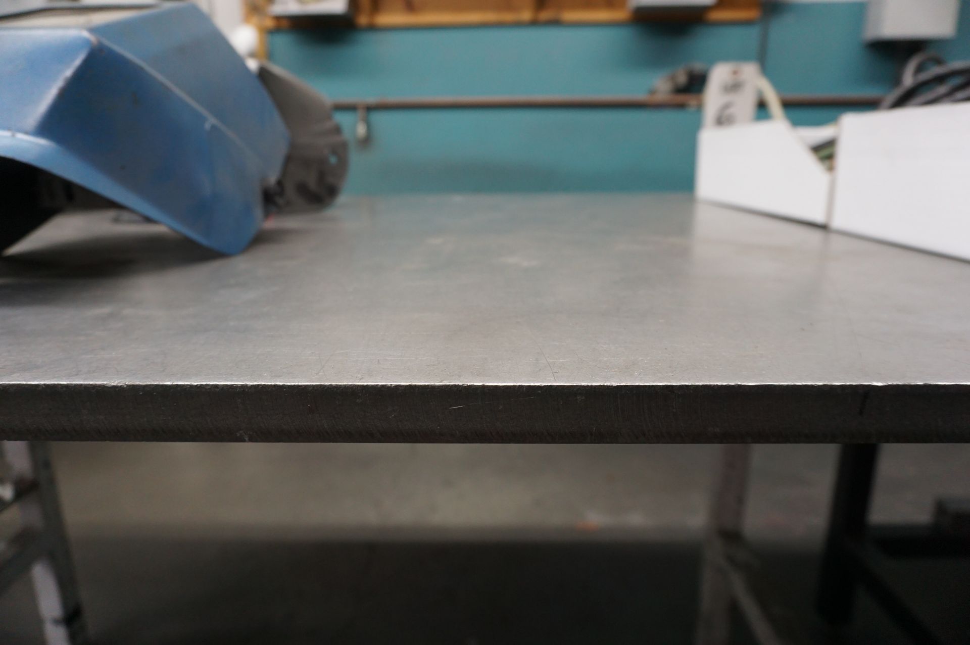 LOT TO INCLUDE: (1) TABLE USED FOR TIG WELDING. 42" X 72" WORKING AREA, 1" THICK HEAVY STEEL TOP, - Image 3 of 5