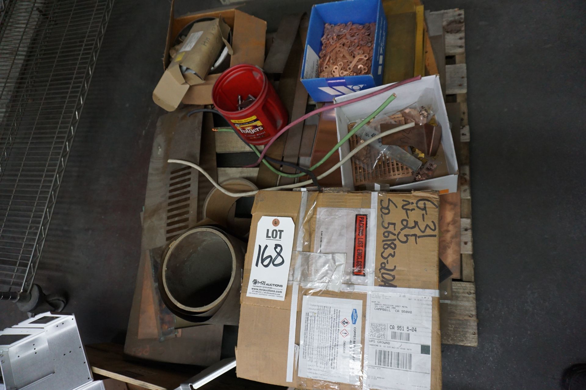 MATERIAL LOT TO INCLUDE: MISC. COPPER, BRASS, ALUMINUM, STAINLESS STEEL, AND STEEL SHEETS, VARIED - Image 9 of 14