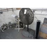 FAN LOT TO INCLUDE BUT NOT LIMITED TO: DAYTON INDUSTRIAL FAN, BIONAIRE TOWER FAN, HONEYWELL TOWER