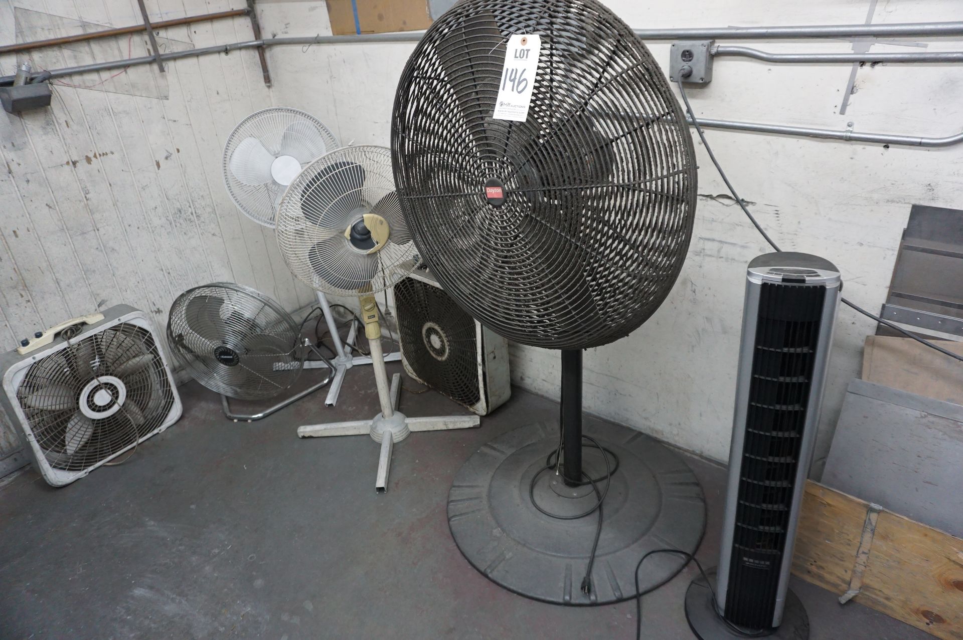 FAN LOT TO INCLUDE BUT NOT LIMITED TO: DAYTON INDUSTRIAL FAN, BIONAIRE TOWER FAN, HONEYWELL TOWER