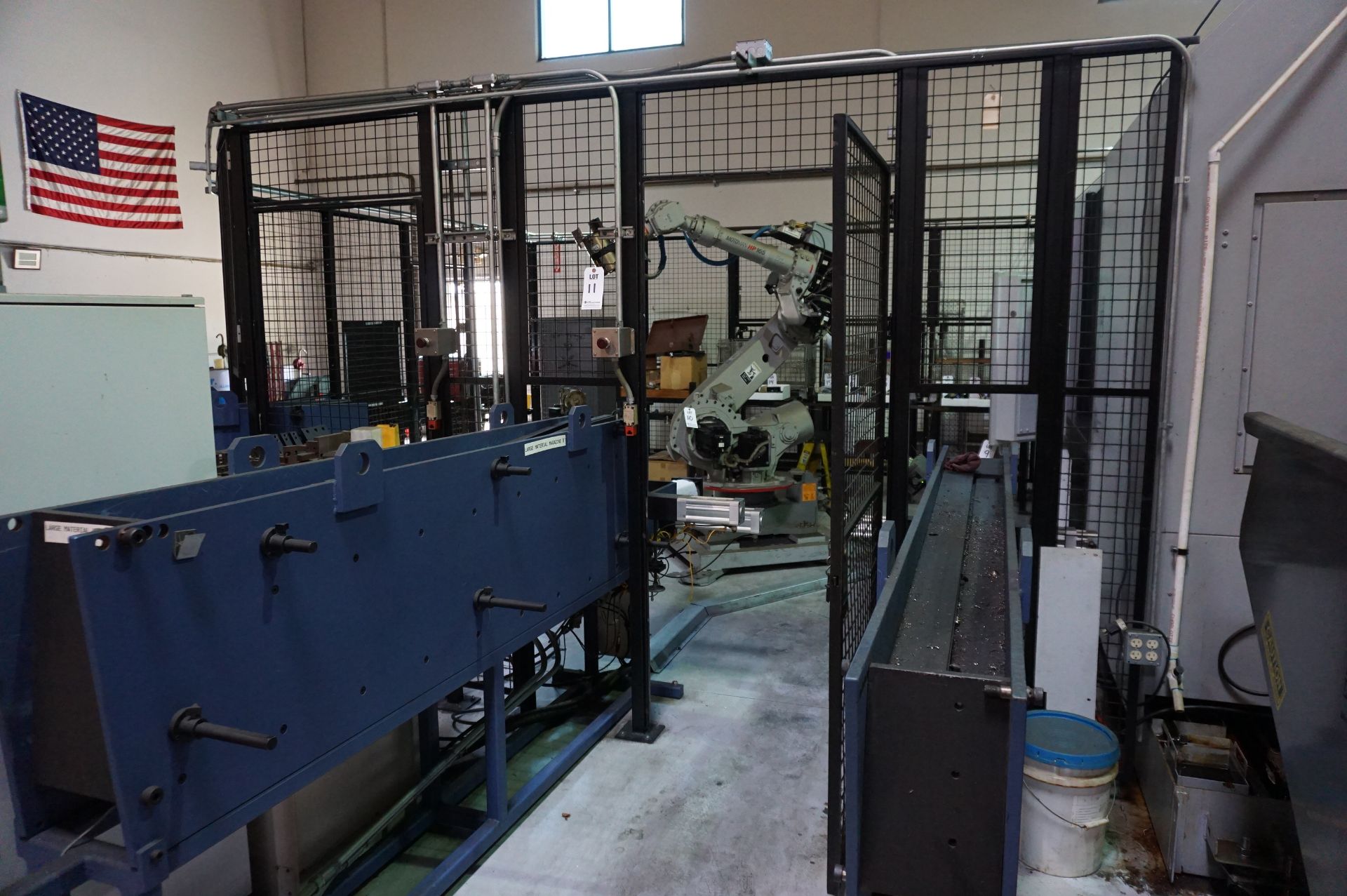 AUTOMATION STATION WITH SAFETY CAGE AND CONTENS TO INCLUDE: 2005 YASKAWA MOTOMAN HP 165 HIGH PAYLOAD - Image 15 of 27