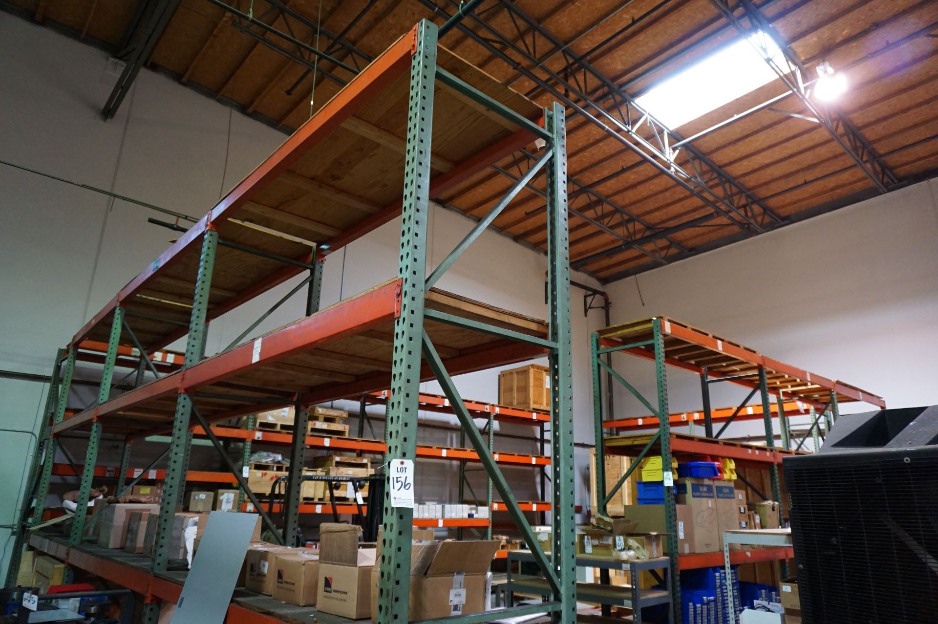 LOT TO INCLUDE: (1) INVENTORY CART, (1) SUPPORT STEEL SHELF, (1)HEAVY DUTY STEEL SHELVING UNIT *NO - Image 4 of 8