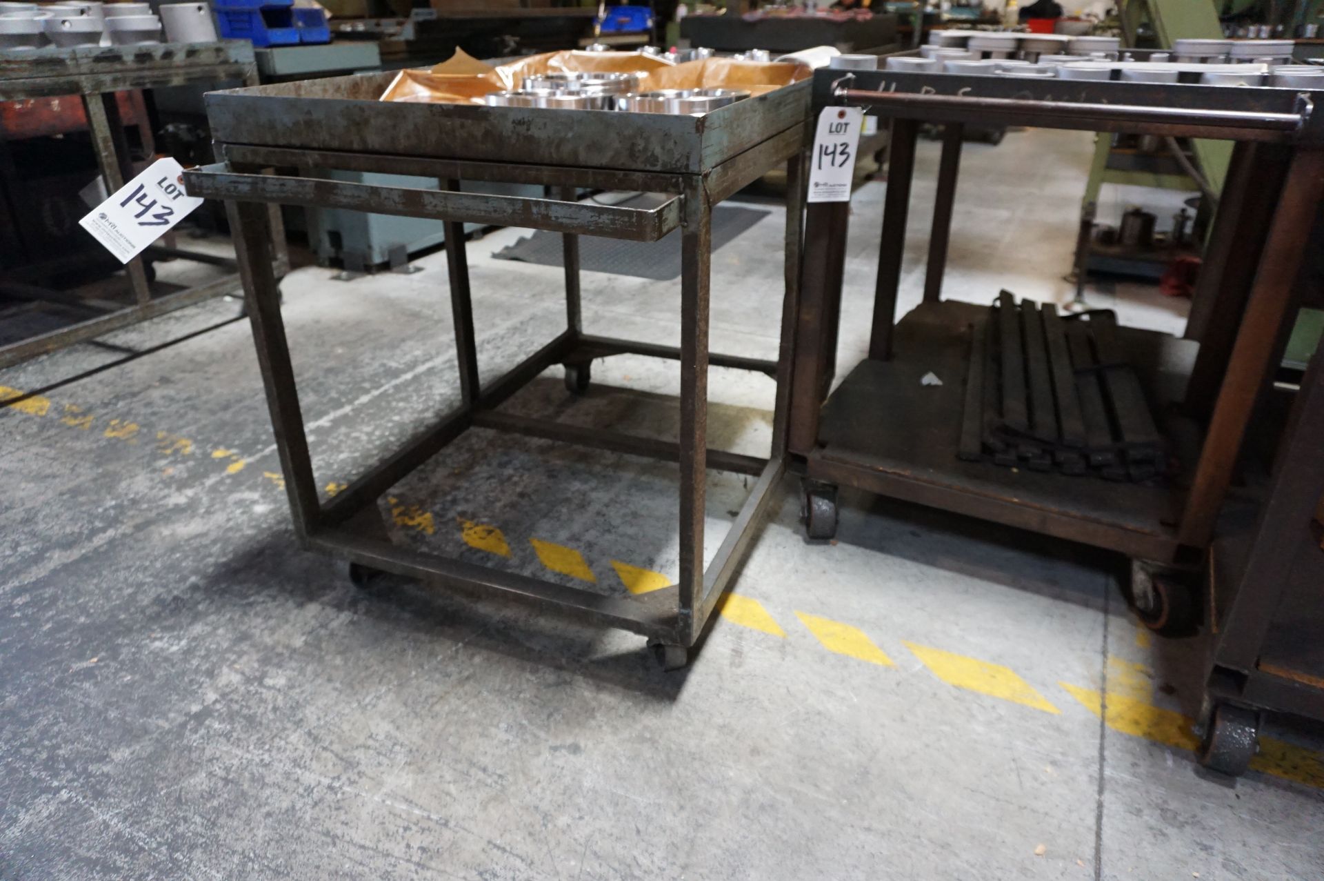 (3) STEEL SHOP CARTS *NO CONTENTS CARTS ONLY* - Image 2 of 2