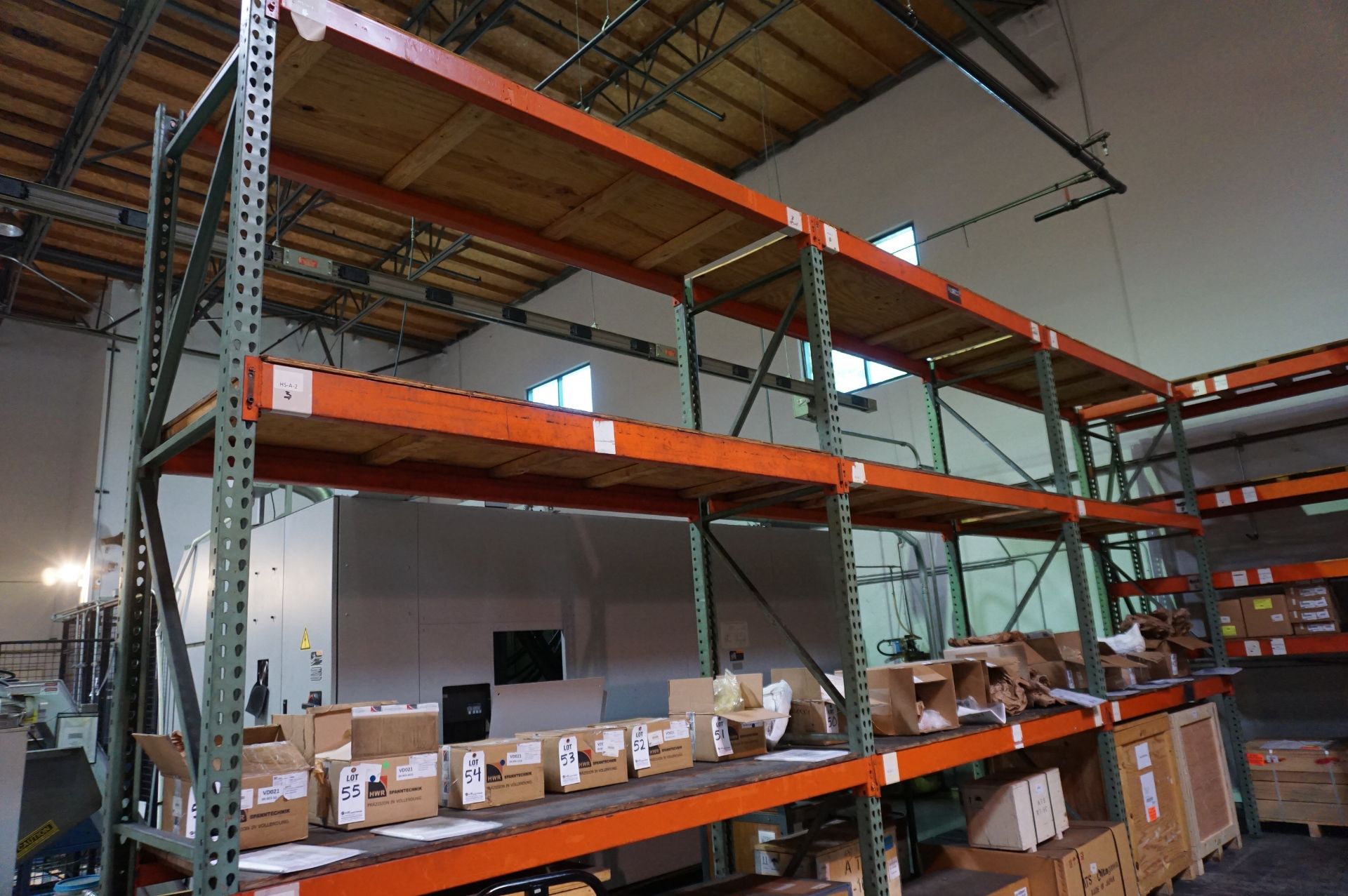 LOT TO INCLUDE: (1) INVENTORY CART, (1) SUPPORT STEEL SHELF, (1)HEAVY DUTY STEEL SHELVING UNIT *NO - Image 5 of 8