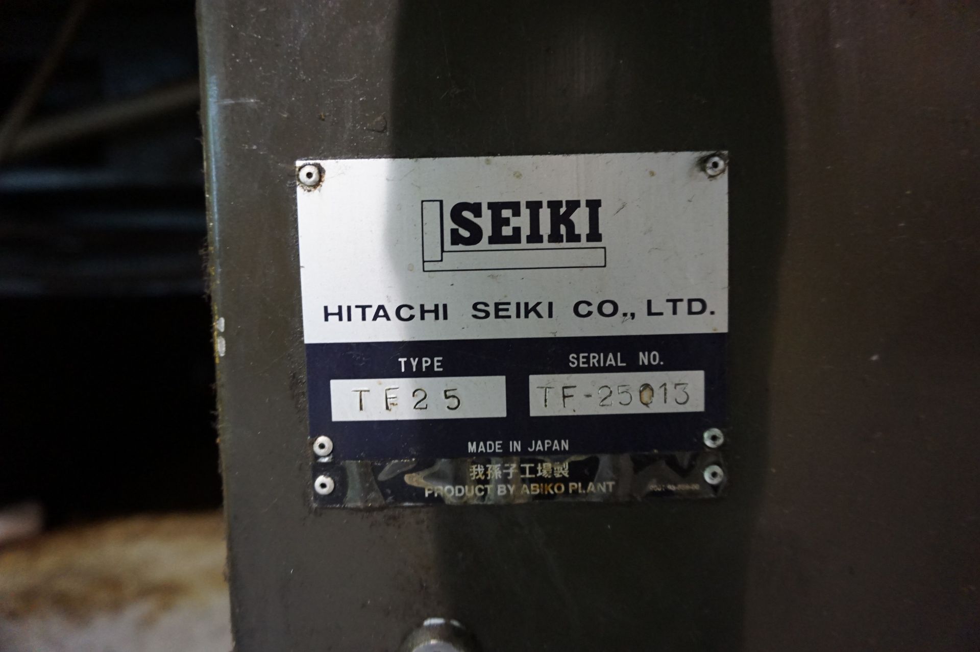 HITACHI SEIKI TF25 CNC MACHINE LATHE, S/N TF-25013, PART SETTER, 10" CHUCK, TAILSTOCK, 10 STATION - Image 17 of 17