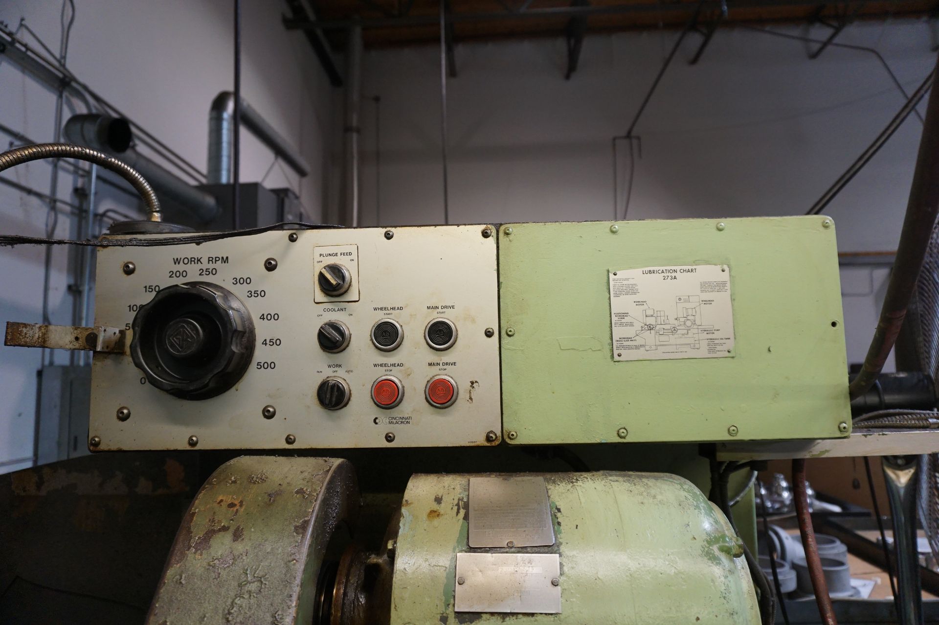 CINCINNATI HEALD 273A UNIVERSAL GRINDER S/N 46044, 480 V, 60 HERTZ, 3 PHASE - Image 3 of 9