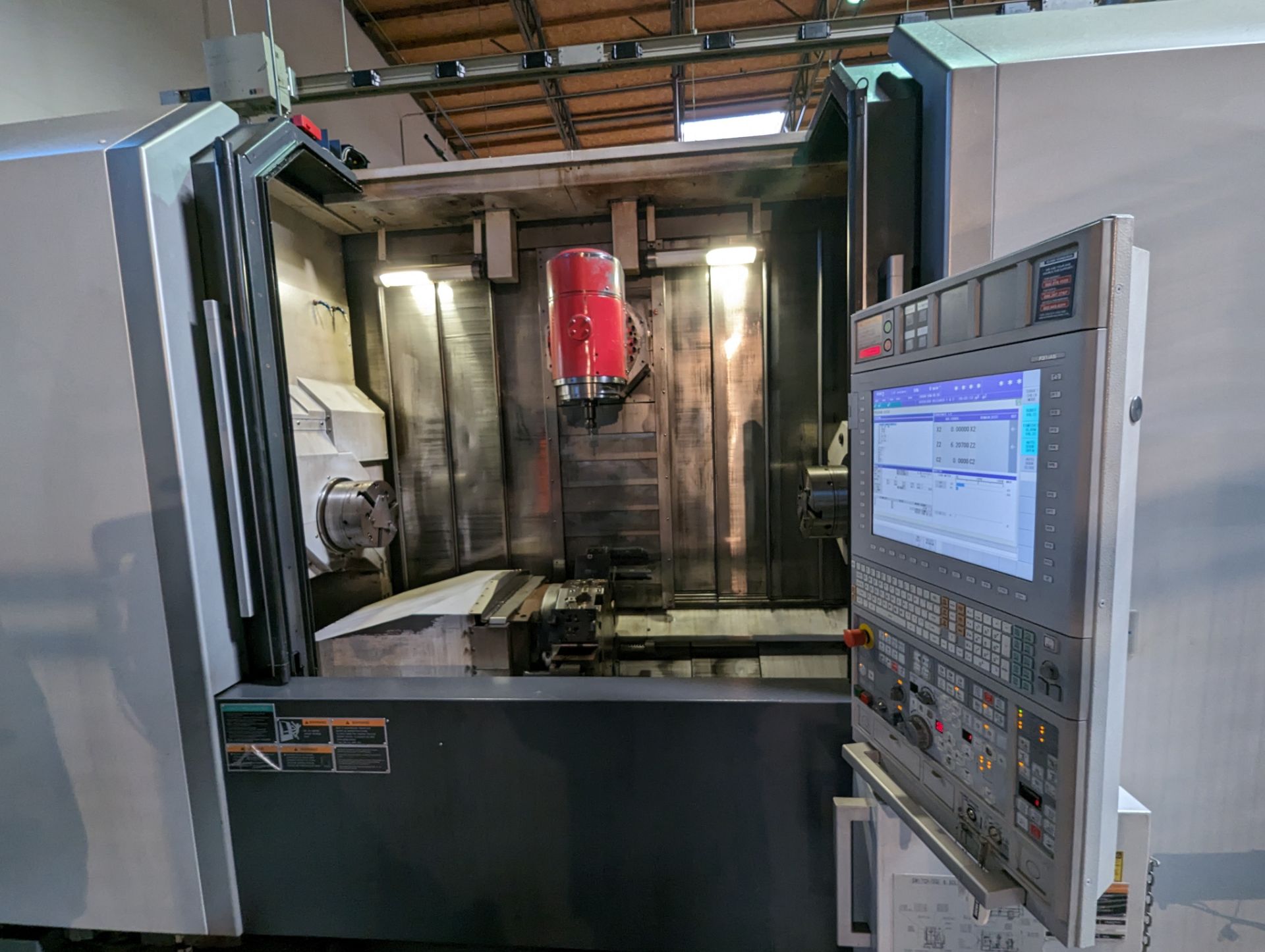 2014 DMG MORI SEIKI MULTI AXIS CNC LATHE, MODEL NT4250/1500SZ, SUB-SPINDLE, LOWER 12 STATION TURRET, - Image 2 of 16