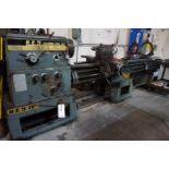 1970 H.E.S. MACHINE LATHE 20" X 80", MODEL 550, S/N 11540 WITH 10" CHUCK, KEYED CHUCK ON TAILSTOCK