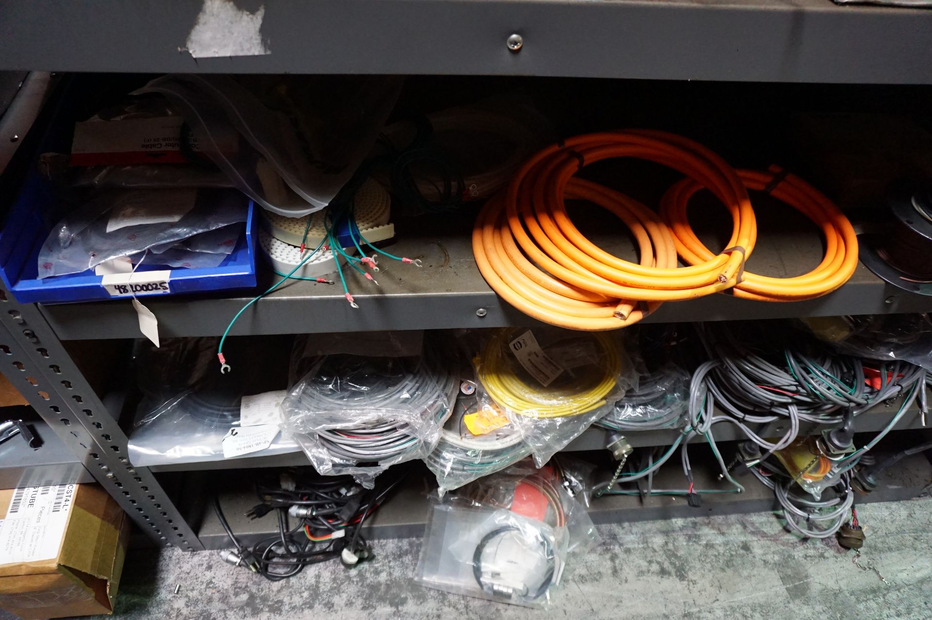 CONTENTS OF STEEL SHELVING TO INCLUDE BUT NOT LIMITED TO: MISC. CABLES AND WIRE, VARIED SIZES - Image 4 of 4