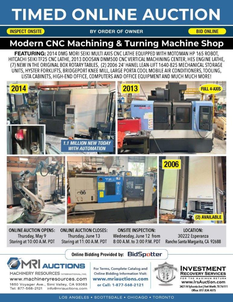 MODERN CNC MACHINING & TURNING MACHINE SHOP