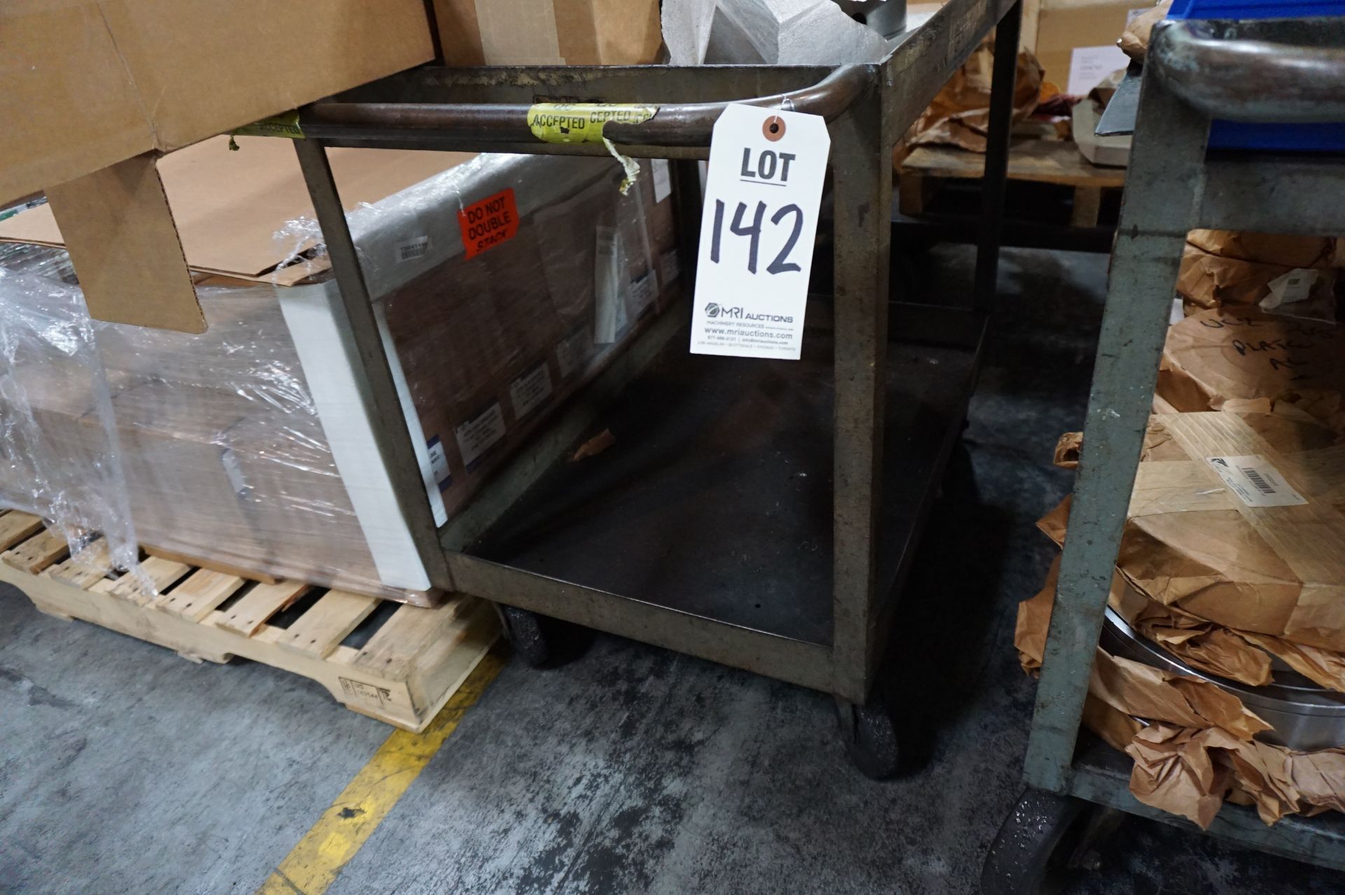 (3) STEEL SHOP CARTS *NO CONTENTS CARTS ONLY* - Image 2 of 3