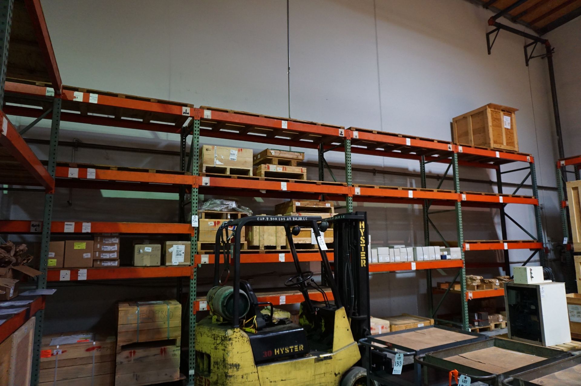 LOT TO INCLUDE: (1) INVENTORY CART, (1) SUPPORT STEEL SHELF, (1)HEAVY DUTY STEEL SHELVING UNIT *NO - Image 6 of 8