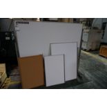 MISC. SHOP WHITE BOARDS AND BULLETIN BOARDS