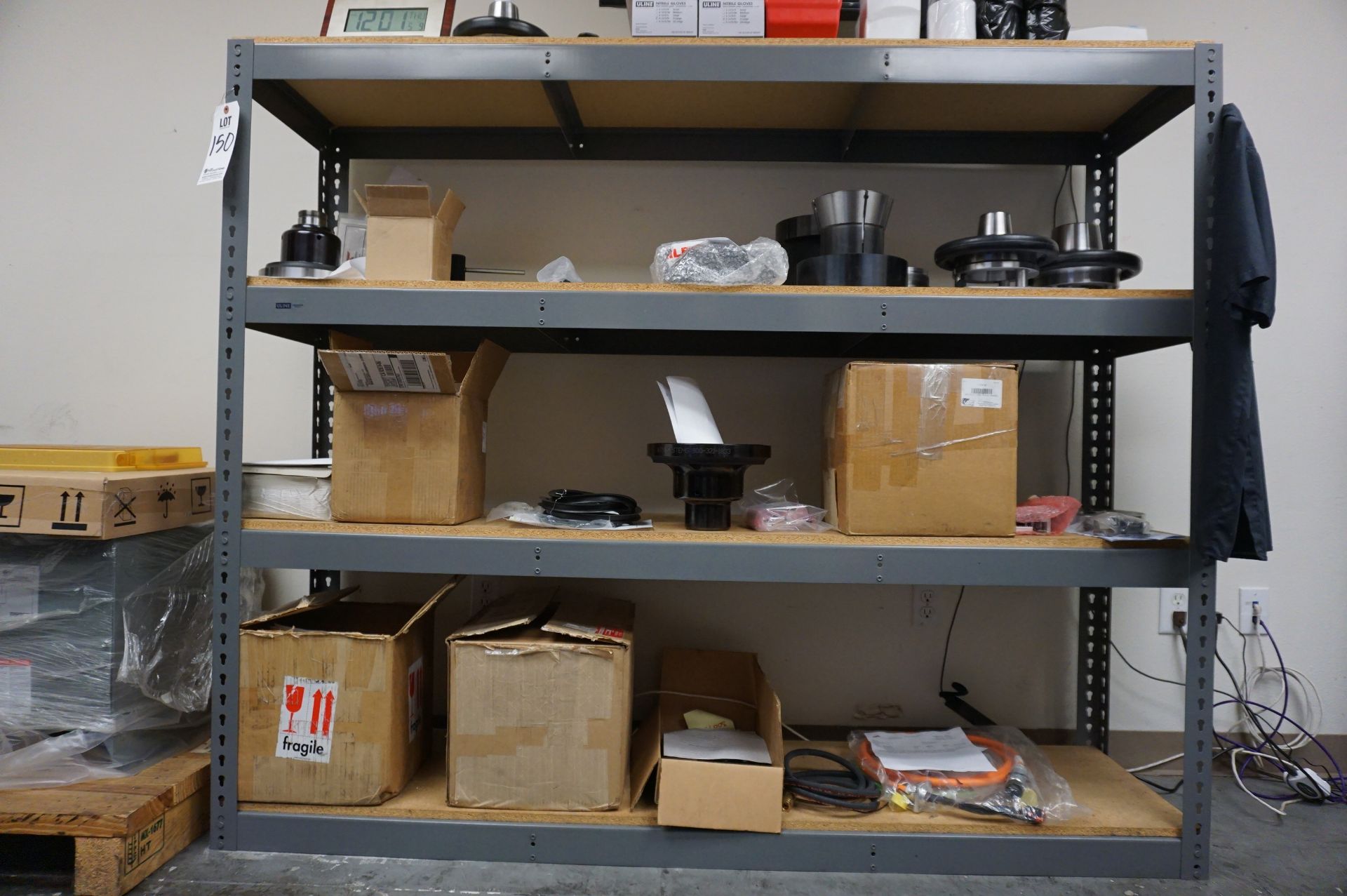 SUPPORT LOT FOR PARTS SET UP AND OFFICE CONTENTS TO INCLUDE: (1) FIBREGLASS SHIPPING CART, (1) STEEL - Image 8 of 10