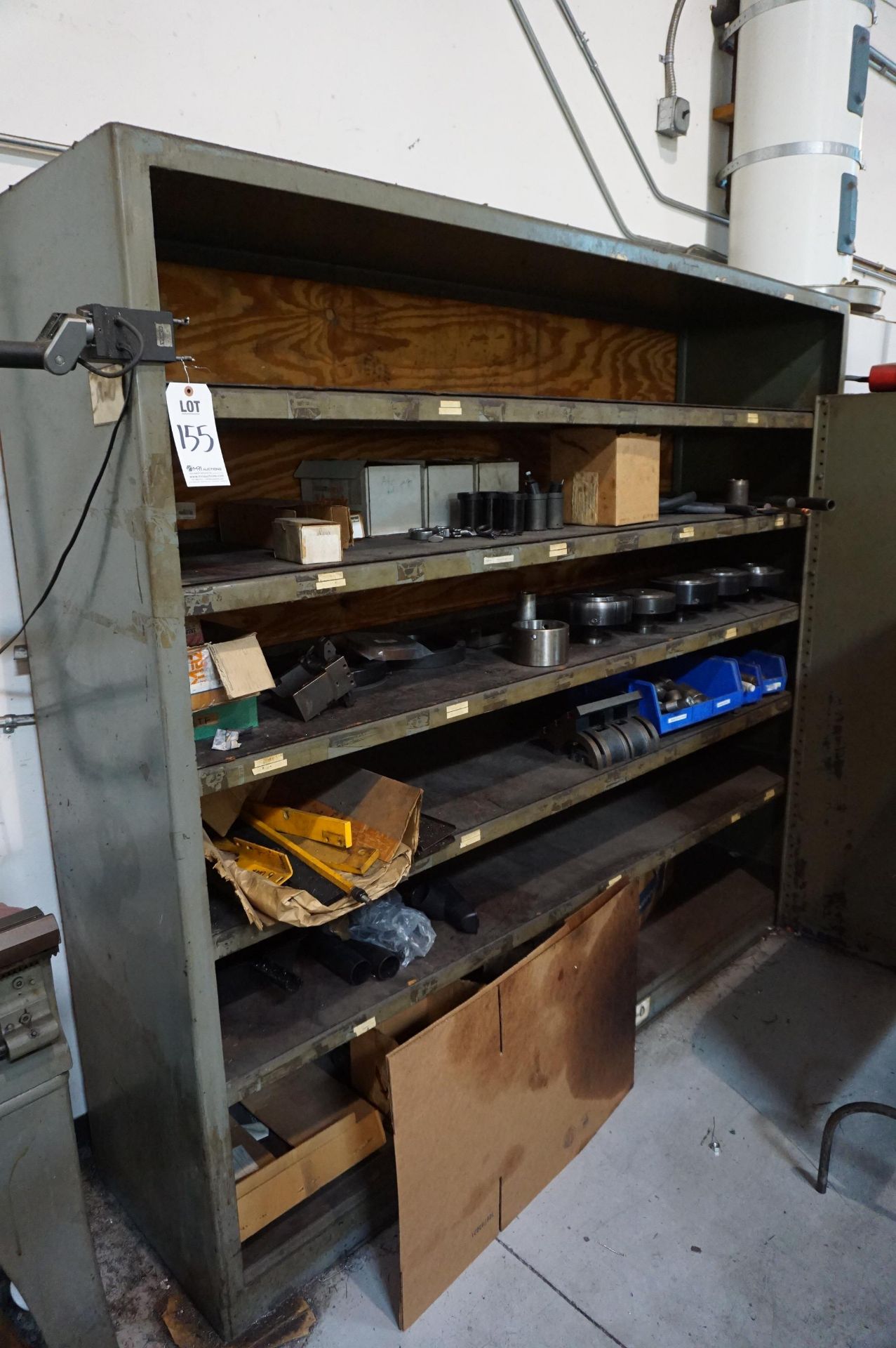 LOT TO INCLUDE: (1) INVENTORY CART, (1) SUPPORT STEEL SHELF, (1)HEAVY DUTY STEEL SHELVING UNIT *NO - Image 3 of 8