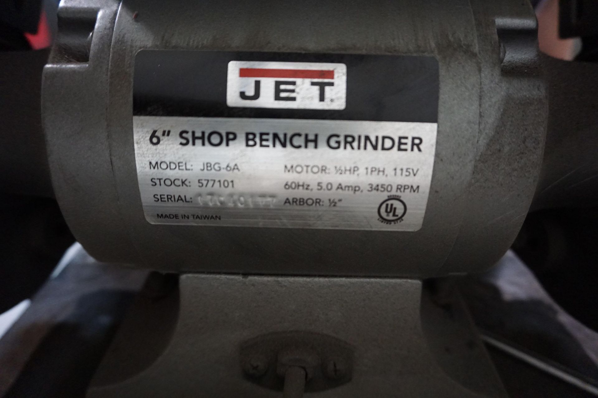 STEEL WORK BENCH WITH CONTENTS TO INCLUDE: (1) SKIL 6" BENCH GRINDER MODEL 3380, (1) 2018 ENCO 1" - Image 5 of 11