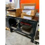 (2x) Steel Tables & Cart w/ Content