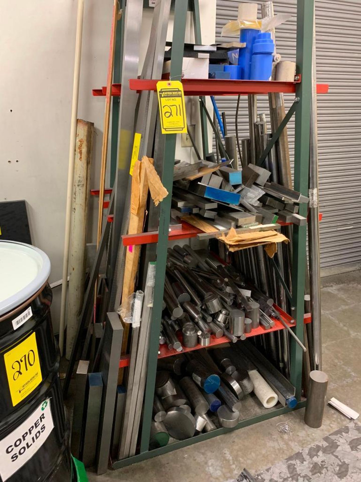 Stock Rack Steel A-Frame Stock Rack w/ Steel Stock Content: A-2, D-2, Polymers