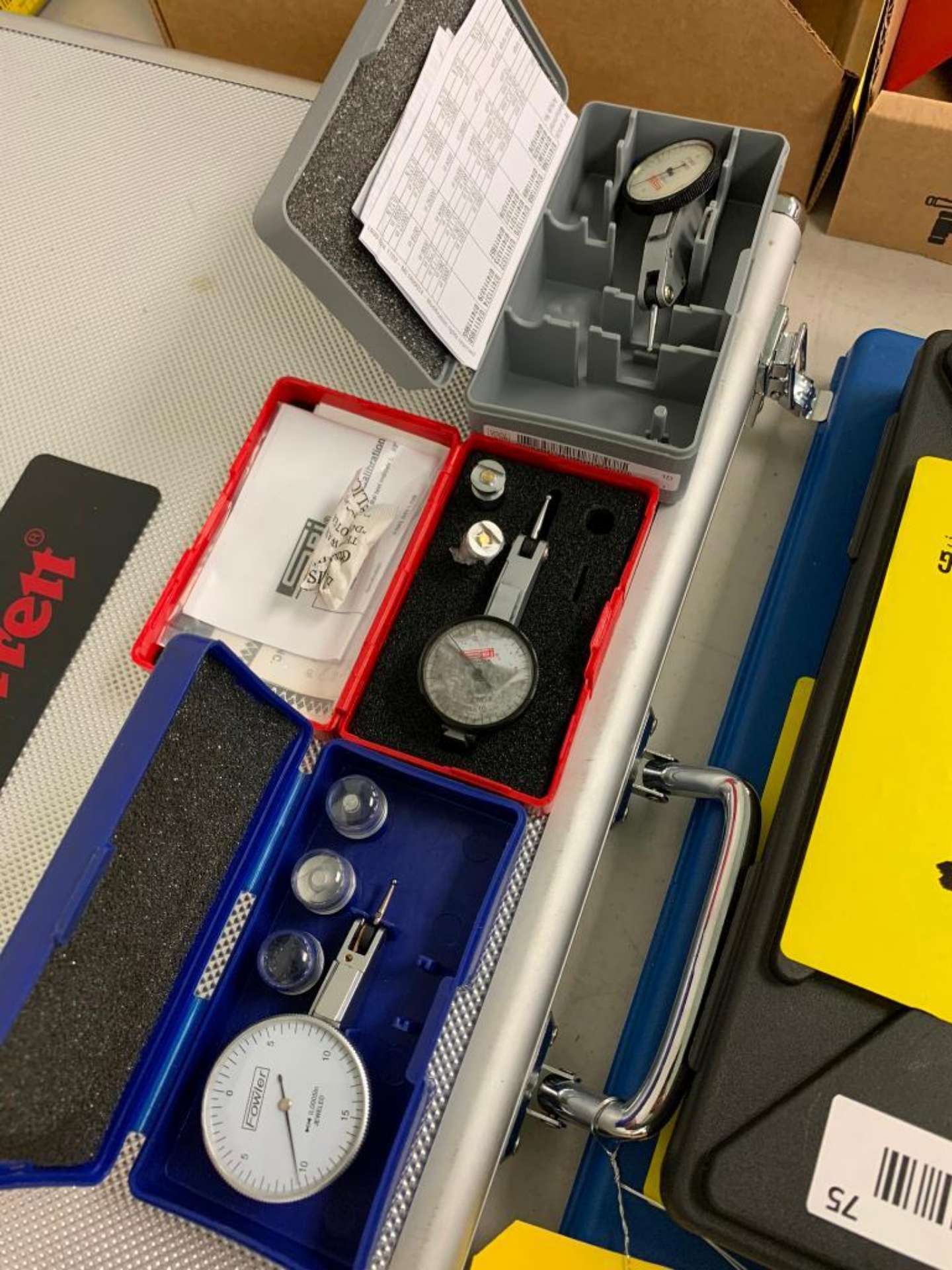 (2x) Box of Assorted Dial, Digital Indicators & Starrett Precision ...