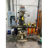 Jet Vertical Mill, Model JTM-4VS, Newall DP700 DRO, 3-HP, Low/High Speeds, 49" X 9" T-Slot Table, Je