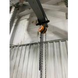 Wesco 1/2-Ton Chain Hoist & Trolley (No Rail)